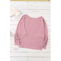 Batwing Sleeve Ribbed Top