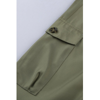 Olive Drawstring Cargo Pocketed Joggers