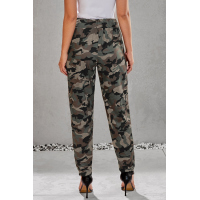 Gray Under The Radar Pocketed Camo Joggers