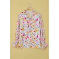 Cakewalk Floral Smocked Blouse