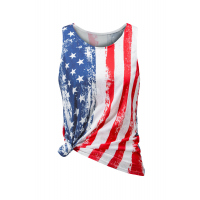 Stripes Star American Flag Print Tank Top