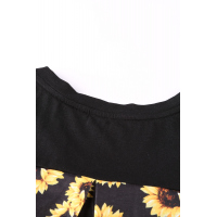 Sunflower Patch Pocket Long Sleeve Top