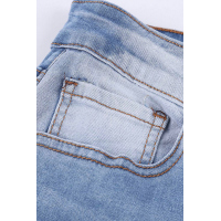 Distressed Mid Rise Jeans