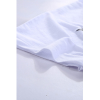 White Star Print Short Sleeve T-shirt 