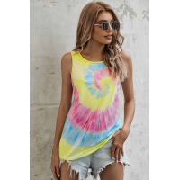 Pink Tie Dye Tank Top