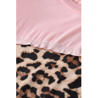 Leopard Patchwork Oversized Top