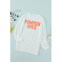 PUMPKIN SPICE Graphic Pullover Knit Top