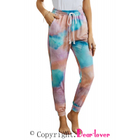 Drawstring Tie Dye Jogger