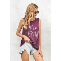 Be Kind Wine Tank Top