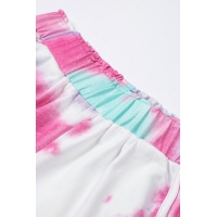 Pink Tie-dye Terry Shorts