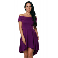 Purple All The Rage Skater Dress