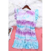 Magic Maker Purple Multi Tie Dye Dress