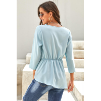 Sky Blue On The Daily Twist Front Top