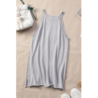 Gray Knit Tank Top