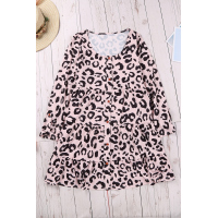 Leopard Tiered Babydoll Dress