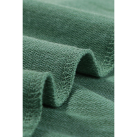 Green Pocketed Tee with Side Slits