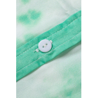 Green Whirlwind Tie Dye Button Shirt with Pocket