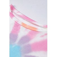 Rainbow Tie Dye Pullover Long Sleeve Top