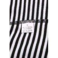 Black Pinstripe Patch Pocket Top 