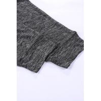 Heathered Black Pocketed Casual Joggers