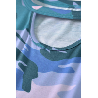 Camo Pink Striped Patchwork Tee