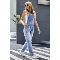 One-piece Denim Jumpsuit