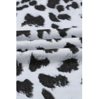 Black Fierce Leopard Print Color Blocking Tee