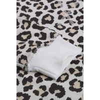 Long Sleeve Leopard Print Top