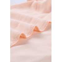 Pink Soft Breeze Frilling Off-shoulder Top