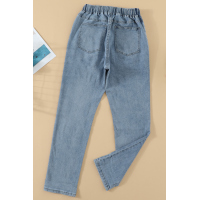 Drawstring Denim Jogger