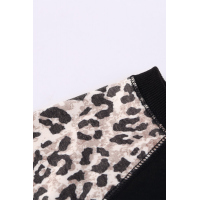 Leopard Pumpkin Print Long Sleeve Blouse