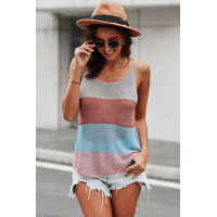 Multicolor Knitted Cami Tank Top