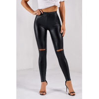 Black Skinny Faux Leather Leggings