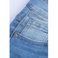 Faded Mid High Rise Jeans with Holes