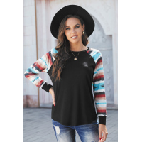 Black Desert Love Tribal Sleeve Top 