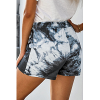 Black Tie Dye Casual Shorts