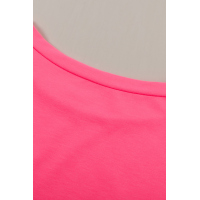 Rose Pocketed Tee with Side Slits