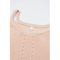 Apricot Keyhole Knit Tank Top