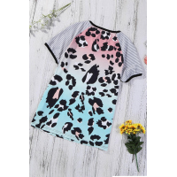 Multi Colored Leopard Top