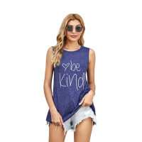 Be Kind Blue Tank Top