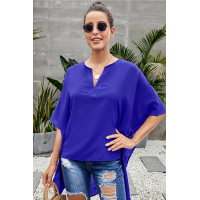 Blue Chic High Low Kimono Top