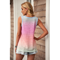 Multicolor Ombre Tank Top