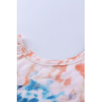 Waves Tie Dye Cold Shoulder Top