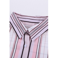 Pink Gingham Play Button Down Shirt