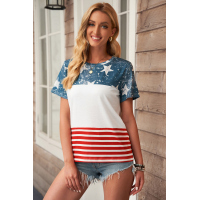 The US Stars and Stripes Inspired Top