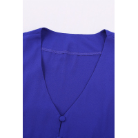 Blue Forever Tonight Button Tie Top