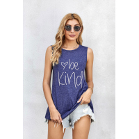 Be Kind Blue Tank Top