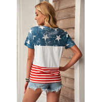 The US Stars and Stripes Inspired Top