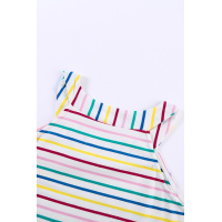 Colorful Striped Halter Tank Top