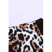 Short Sleeve Leopard Print Top